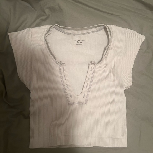 cream urban outfitters go for gold top - Picture 1 of 2